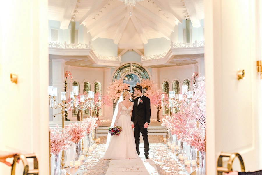 A Bride and Groom at Disney’s Wedding Pavilion
