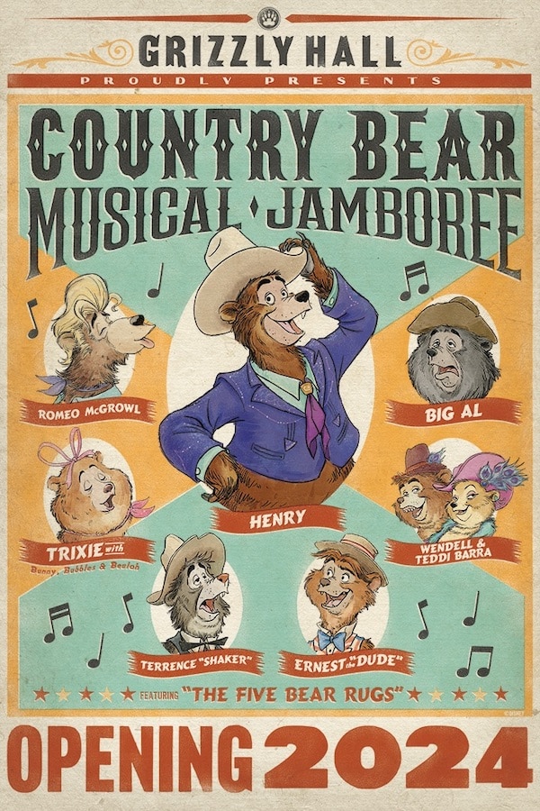 Country Bear Jamboree will be performing a new act in 2024