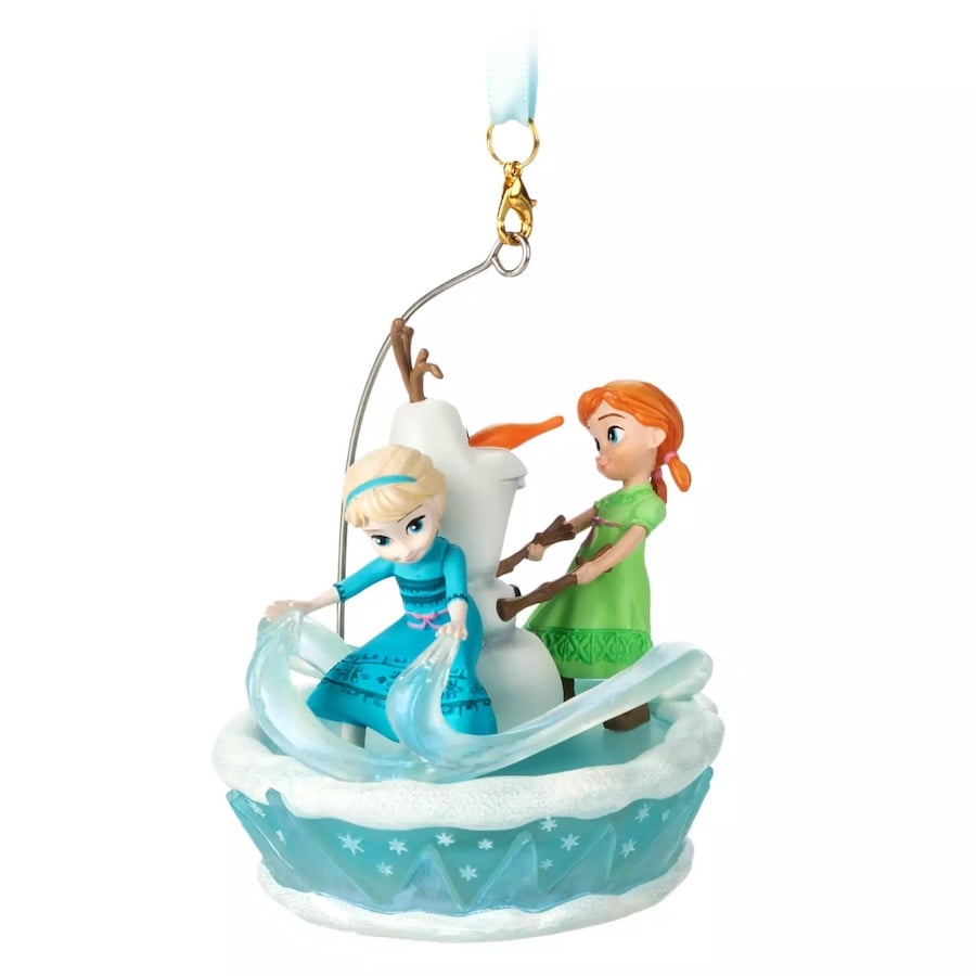 Anna, Elsa and Olaf Singing Living Magic Sketchbook Ornament 