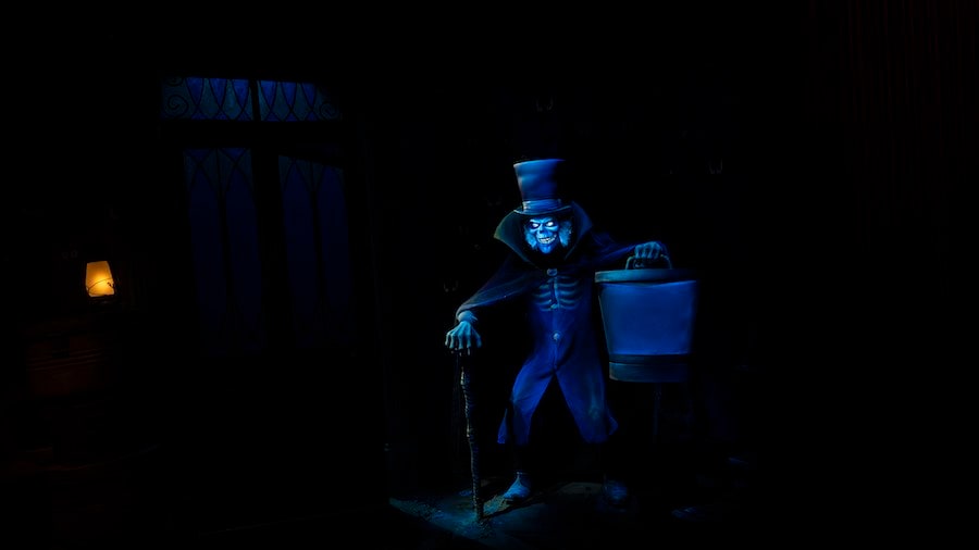 Hatbox Ghost at the Haunted Mansion at Walt Disney World