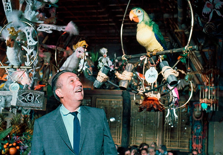 Walt Disney and the first-generation Audio-Animatronics figures, known as the A-1