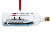 Disney Cruise Line Ship in Bottle Ornament