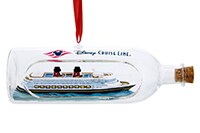 disney cruise line ship in a bottle