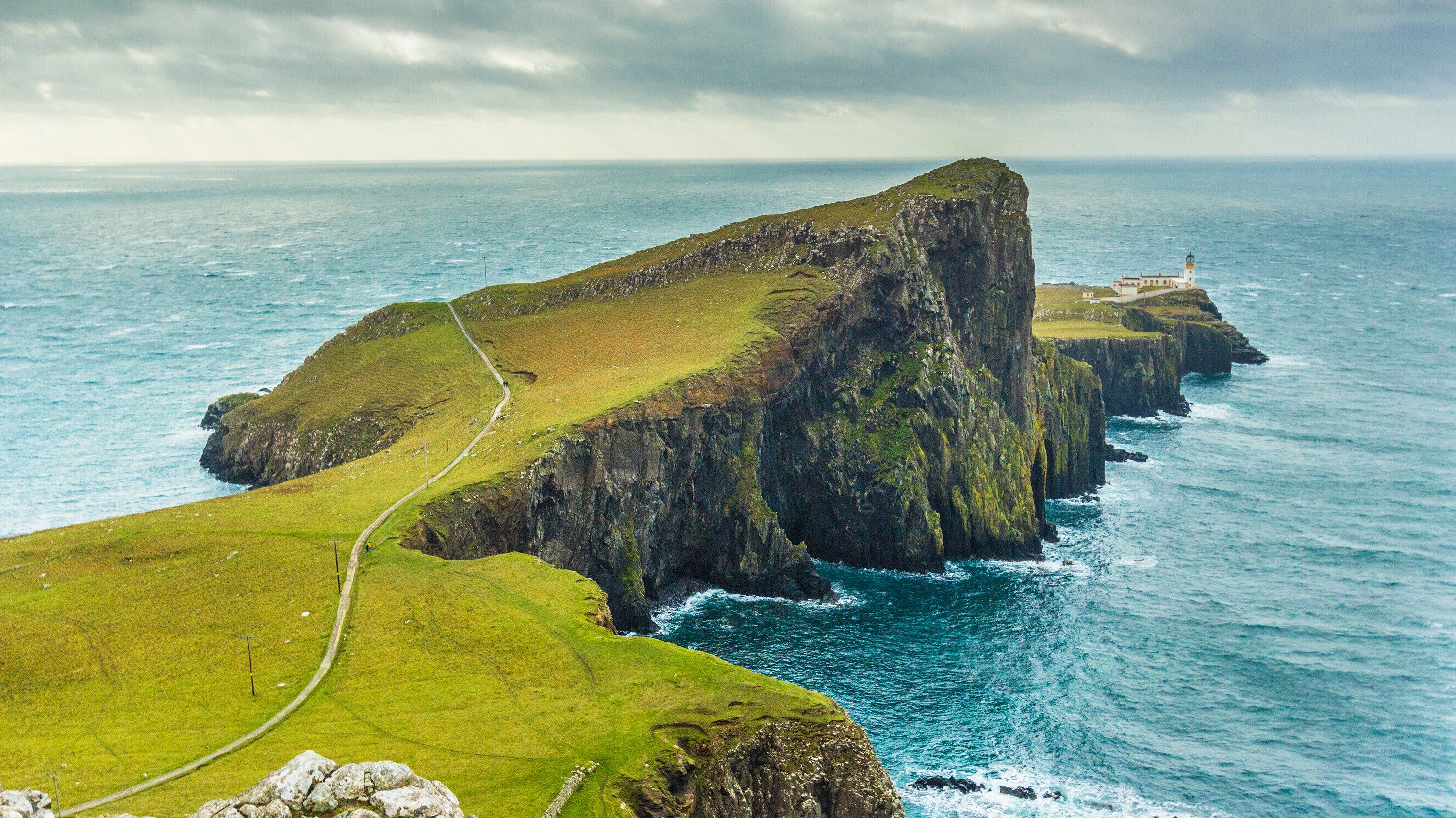 Neist Point and lighthouse on Isle of Skye, Scotland