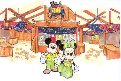 Concept artwork for the visual display coming to Disney’s Pin Traders in Florida