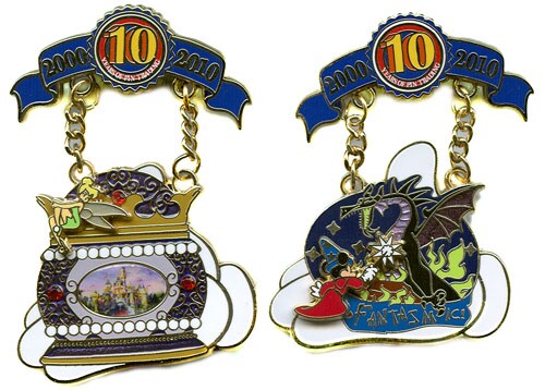 DISNEY STORE COUNTDOWN TO MILLENNIUM 7 PIN MICKEY MOUSE THROUGH THE YEARS SET 