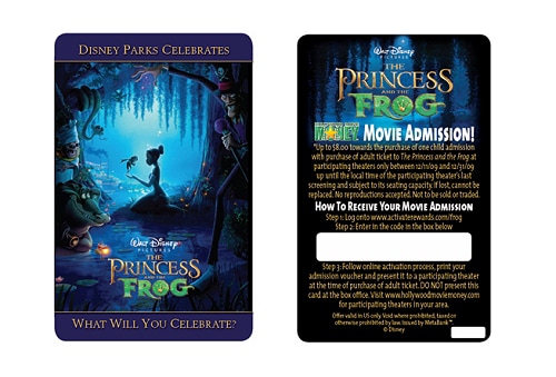 Princess & the Frog Ticket