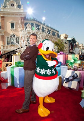 Ryan Seacrest and Donald Duck