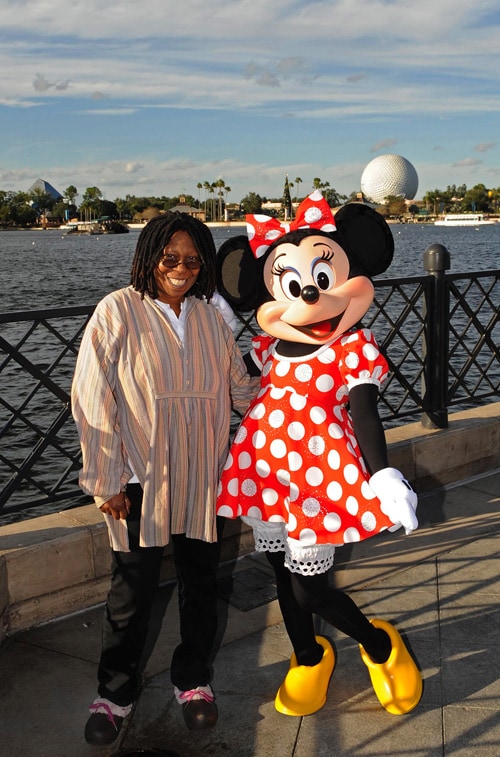 Whoopi Goldberg and Minnie Mouse At Epcot