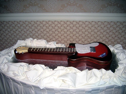Disney Weddings Guitar Cake