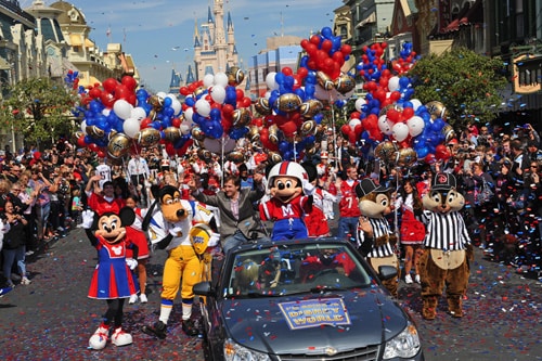 Walt Disney World Parade Celebrates Super Bowl MVP Drew Brees