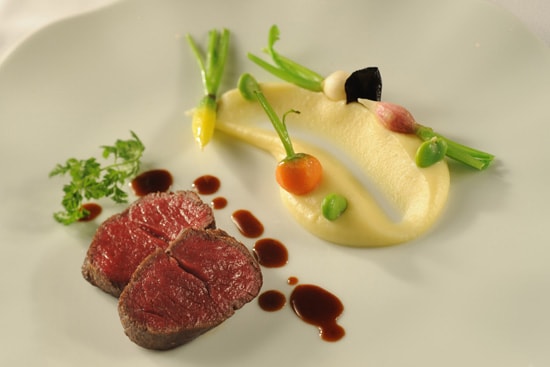 Japanese Wagyu Beef with Garlic-Potato Purée, to be Served at Remy