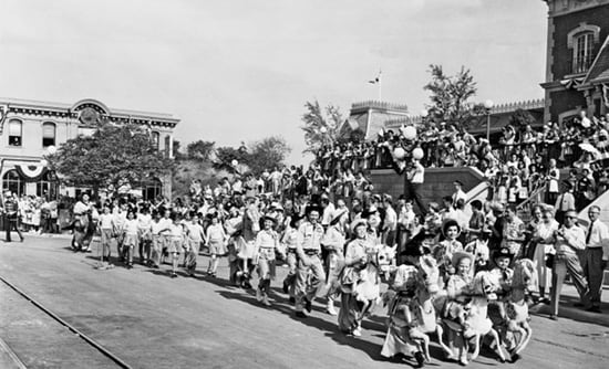 Mouseketeers March Down Main Street, U.S.A. in 1955