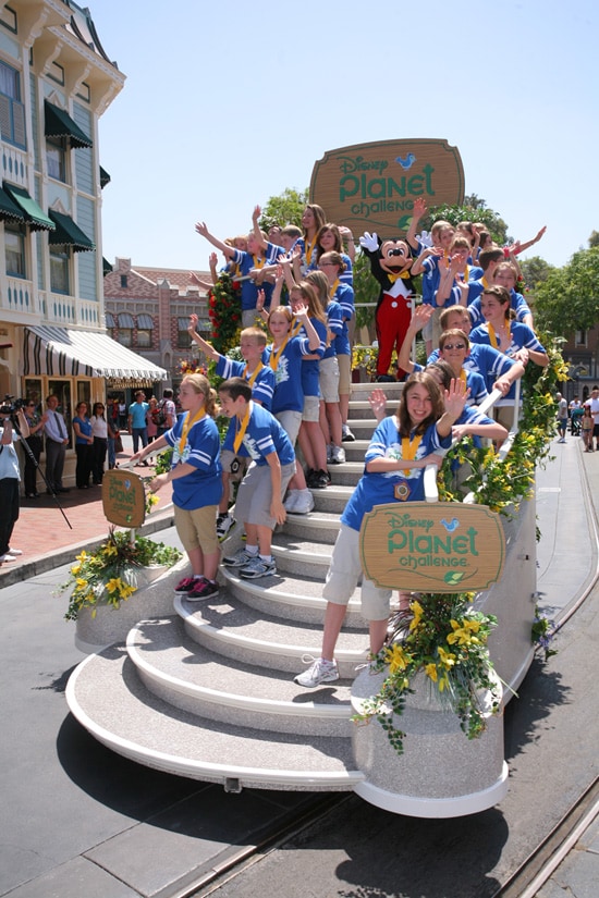 Disney Planet Challenge Winners Featured in Parade at Disneyland Park