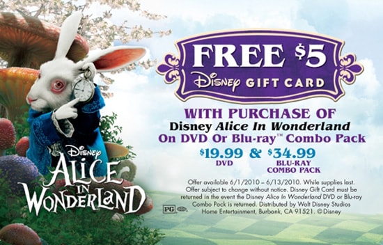 Alice in Wonderland Offer