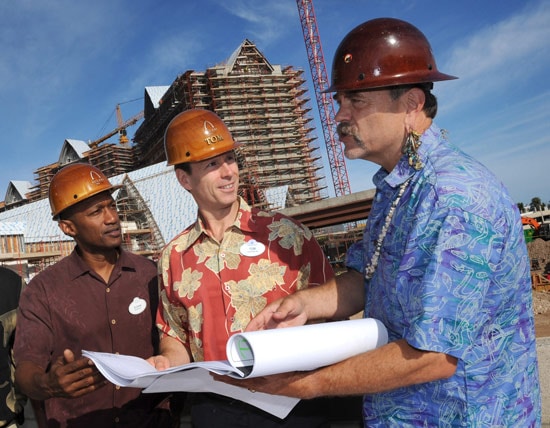 Walt Disney Parks and Resorts Chairman Tom Staggs at Aulani Construction Site