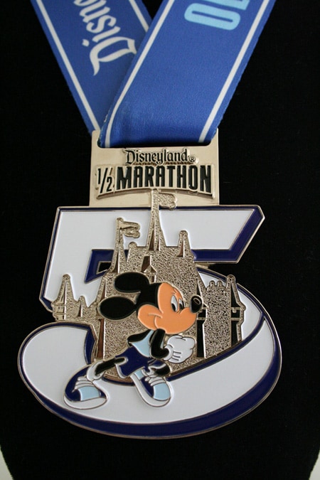Fifth Anniversary Disneyland Half Marathon Finishers Medal