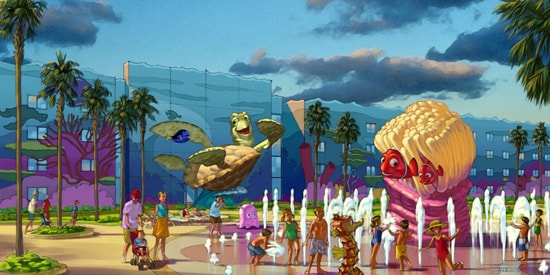 Artist Rendering of Finding Nemo at Disney's Art of Animation Resort