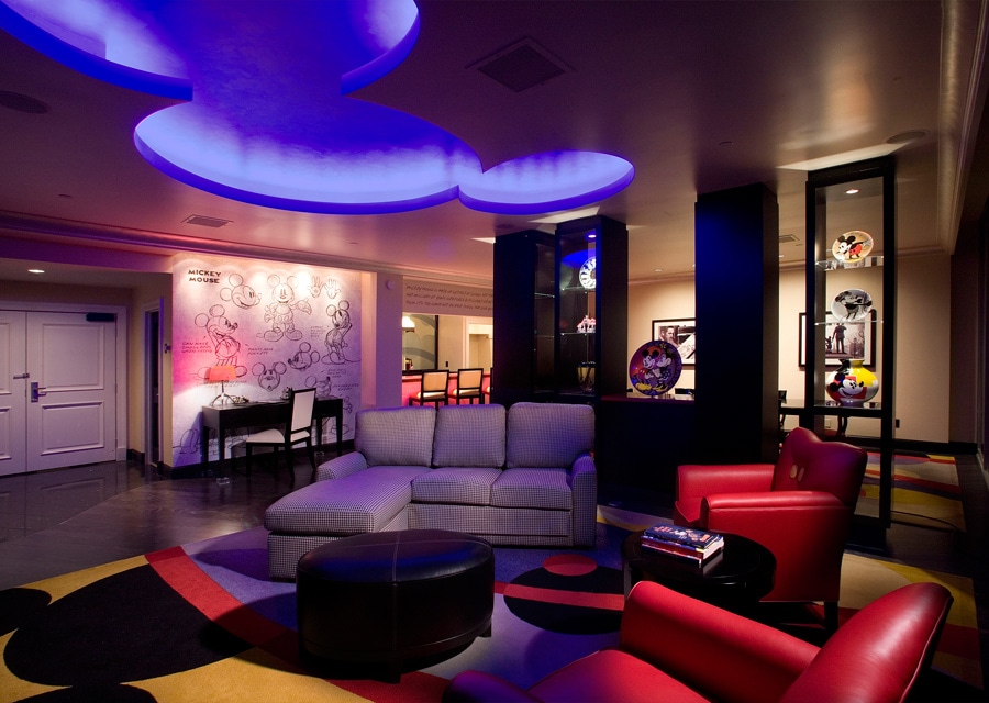 signature suites at the disneyland hotel: mickey mouse penthouse