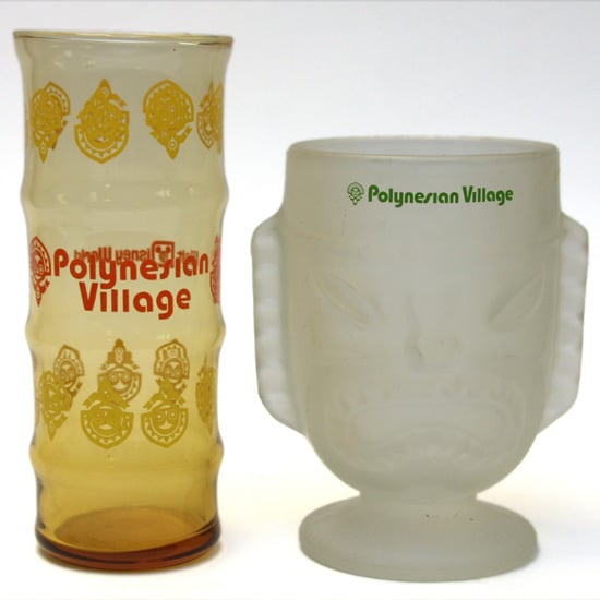 Vintage Polynesian Village Glass Vases
