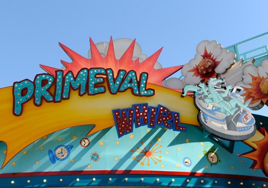 Primeval Whirl attraction in the DinoLand U.S.A. area at Disney’s Animal Kingdom Park