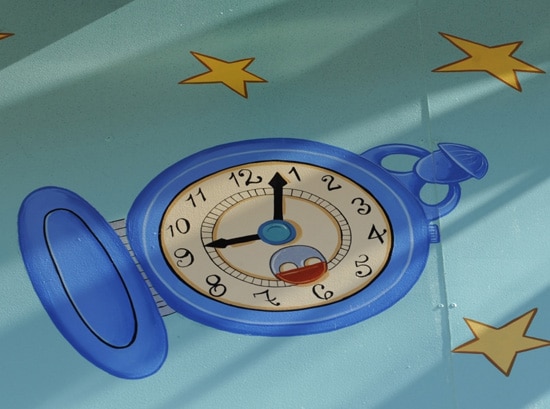 Where at Disney Parks Can You Find This Blue Time Piece?