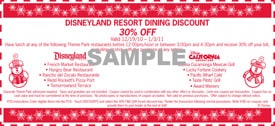 Disneyland Resort Dining Discount