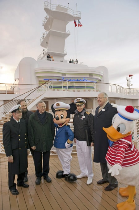 Captain Mickey, Donald Duck and the Crew Members of the Disney Dream