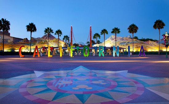 The 'CALIFORNIA' Letters at Disney California Adventure Park