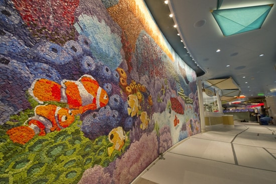 Tile Mosaic Aboard the Disney Dream Inspired by 'Finding Nemo'