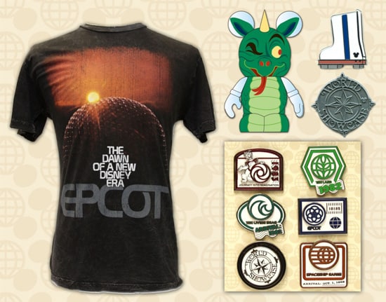 Retro-Inspired Shirts, Disney Pins and a Vinylmation Park Series Figure for Epcot's 25th Anniversary