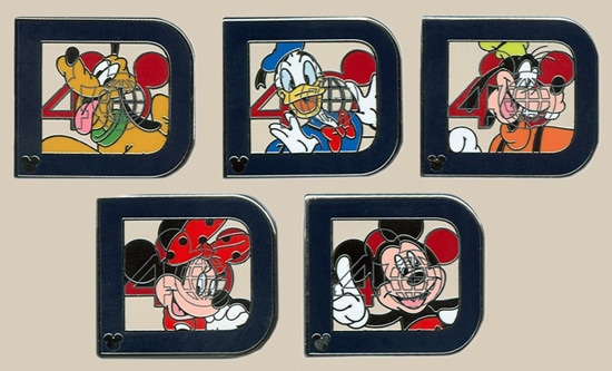 Classic Disney 'D' Character Hidden Mickey Pins Coming to Walt Disney World Resort