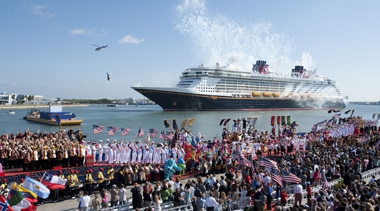 Disney Dream Christening Ceremony in Port Canaveral, Florida
