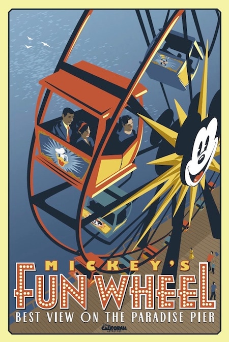 Mickey’s Fun Wheel Attraction Poster