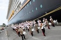 A Bahamian marching band welcomes the Disney Dream to Nassau