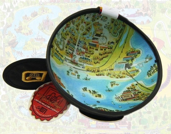 1970s Map Printed on the Underside of the 40th Anniversary Ear Hat