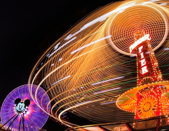 Things That Spin in the Night at Disney California Adventure Park By: Paul Hiffmeyer