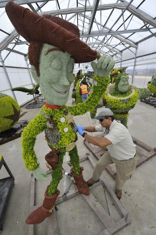 Epcot International Flower & Garden Festival Topiaries Based on Characters from Disney-Pixar Classics