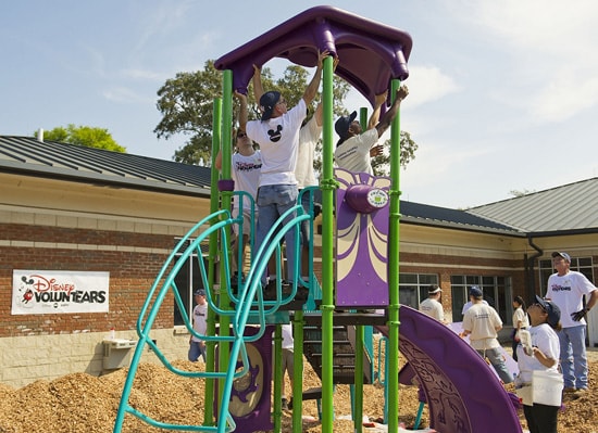 Disney VoluntEARS Help with a KaBOOM! Playground Build at Orlando Day Nursery