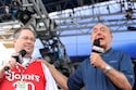 ESPN On-Air Personalities Dick Vitale and Sage Steele