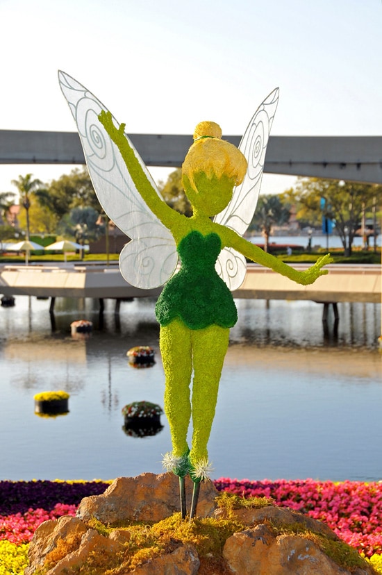 Tinker Bell Topiary at Epcot's International Flower and Garden Festival