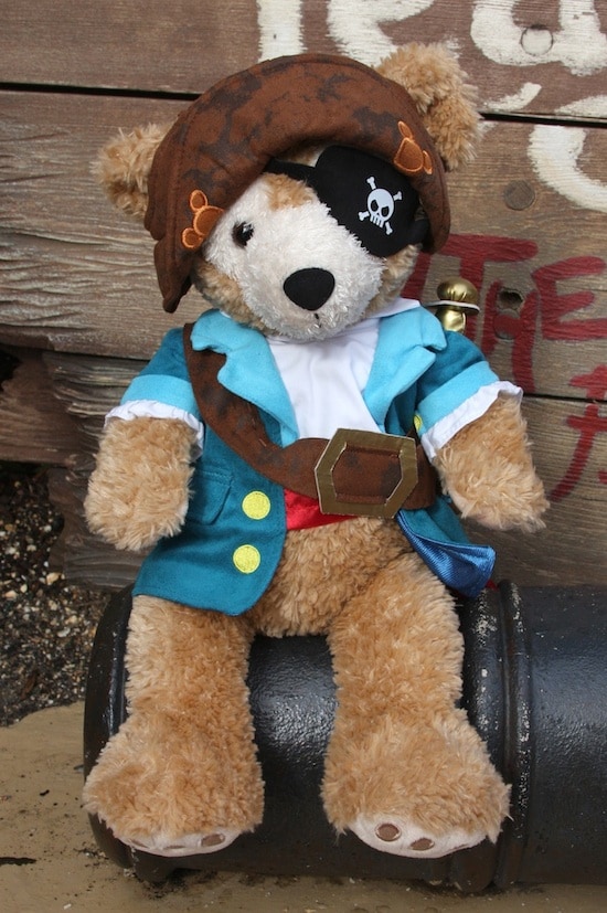 Duffy Wearing His New Pirate Outfit