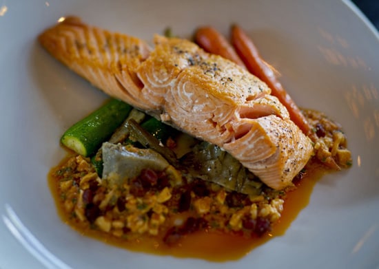 Copper River King Salmon at Artist Point at Disney's Wilderness Lodge