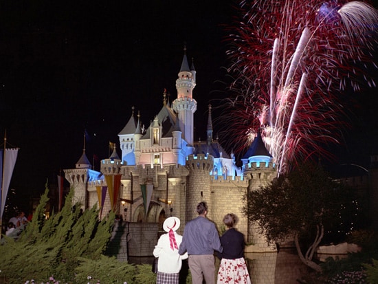 Fireworks at Disneyland Park