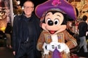 Geoffrey Rush and Mickey Mouse