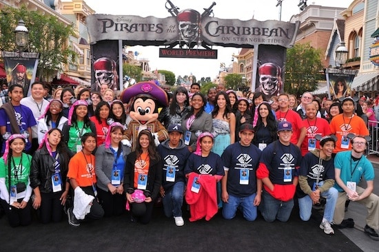 Members of the Boys & Girls Club of America at the World Premiere of 'Pirates of the Caribbean: On Stranger Tides' at Disneyland Park