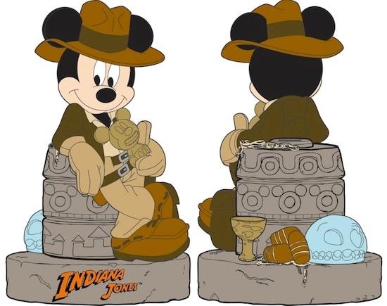 Indiana Jones-Themed Mickey Mouse Bank from Disney Parks Merchandise