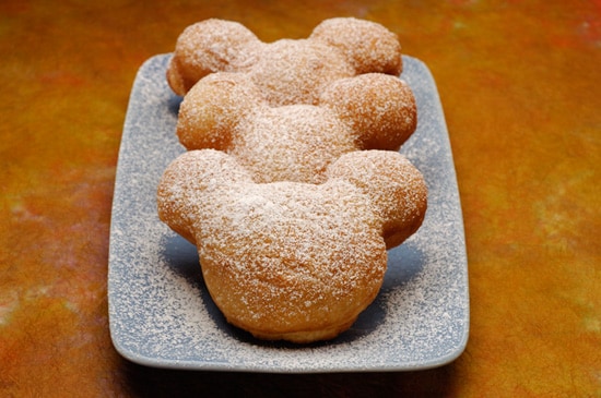 Mickey-shaped Beignets at Disneyland Park