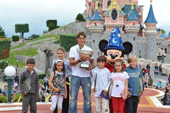 World's No. 1 Tennis Player Rafael Nadal at Disneyland Paris After Winning the French Open