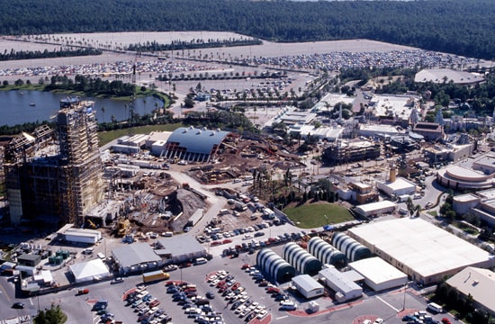 Aerial Look at Sunset Boulevard Under Construction in November 1993